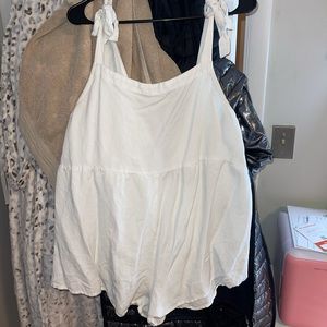 White romper jumpsuit